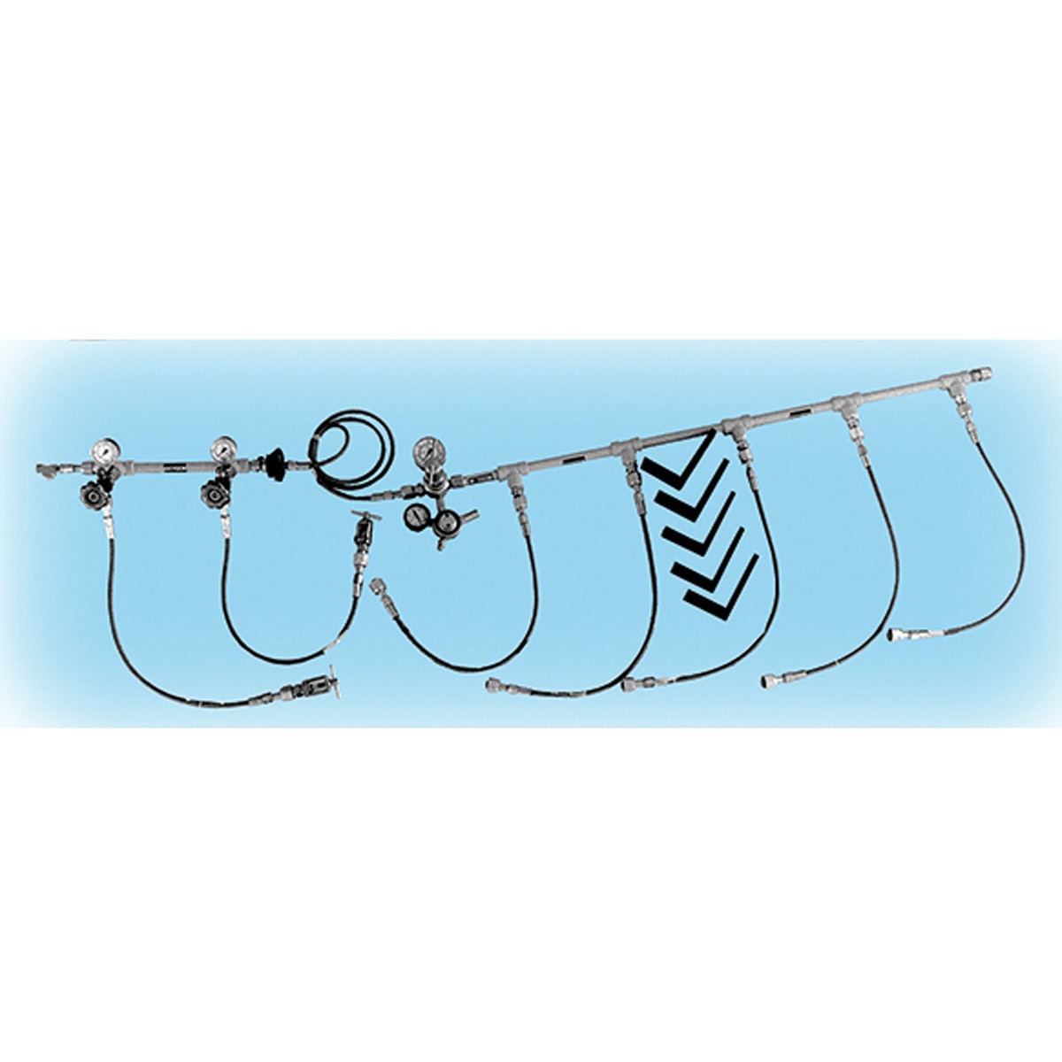 Oxygen Manifold Supply and O2 Fill Pigtail Hose Assemblies
